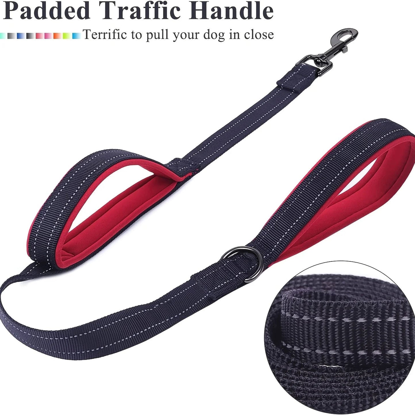 Durable Pet Leash with Soft Grip Handle