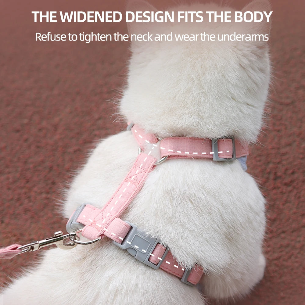 Soft Purrfect Cat Harness Leash Set