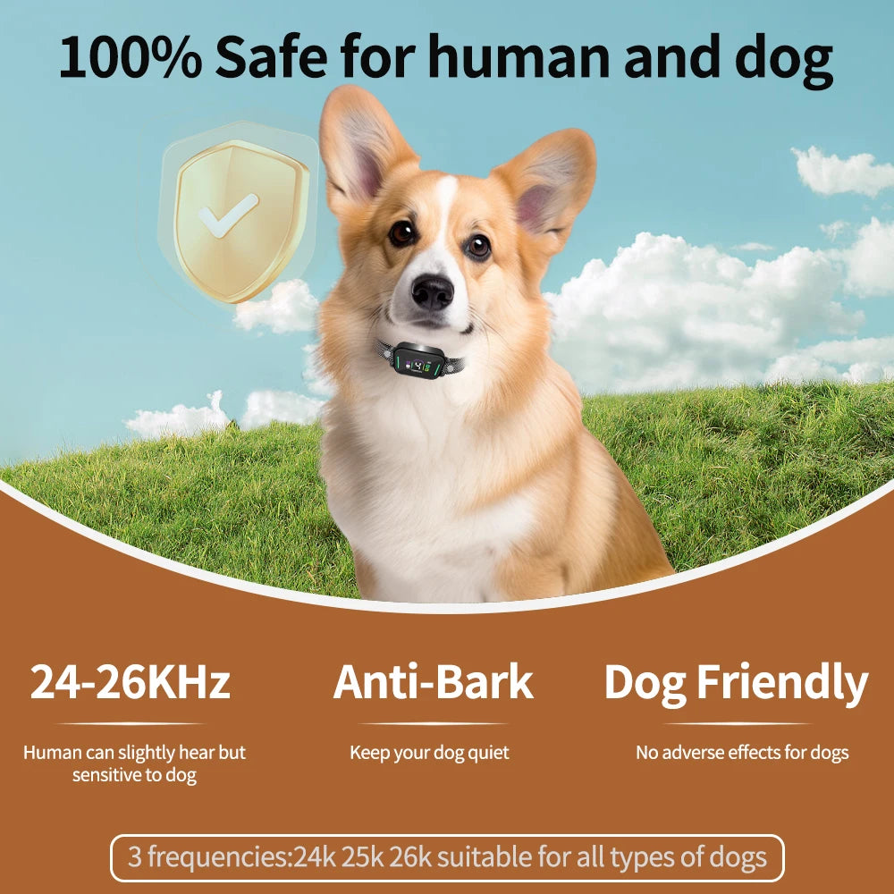 Effective Anti Bark Dog Collar with Sound Vibration Control