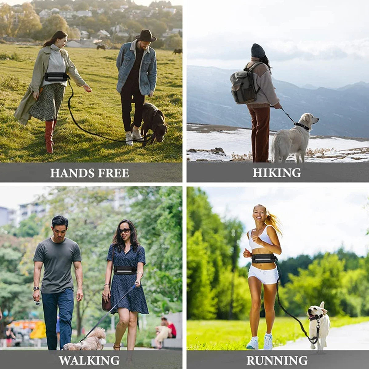 Hands-Free Running Belt with Phone Pocket & Water Bottle Holder
