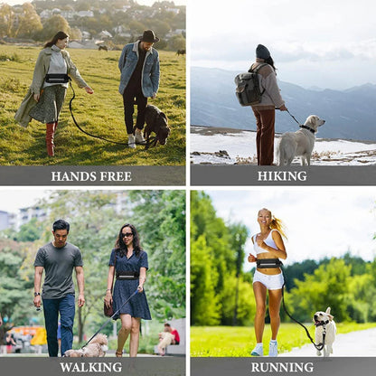 Hands-Free Running Belt with Phone Pocket & Water Bottle Holder