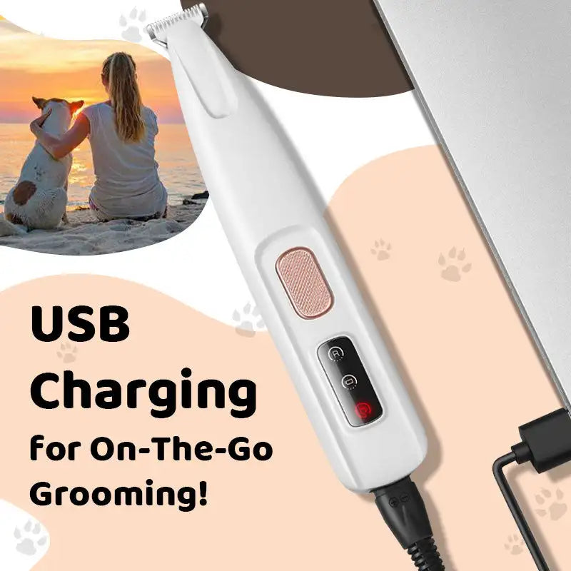 Wireless Pet Nail Clipper with Built-in Safety Light
