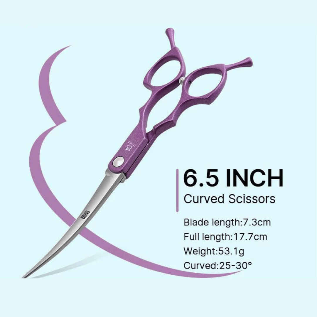 Premium Pet Grooming Scissors Set with Comfort Grip