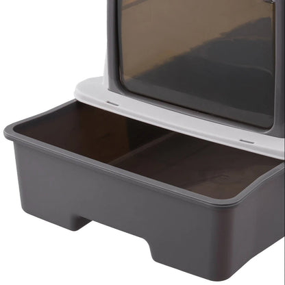 Odor Control Cat Litter Box with UV Light & Cleaning Tools