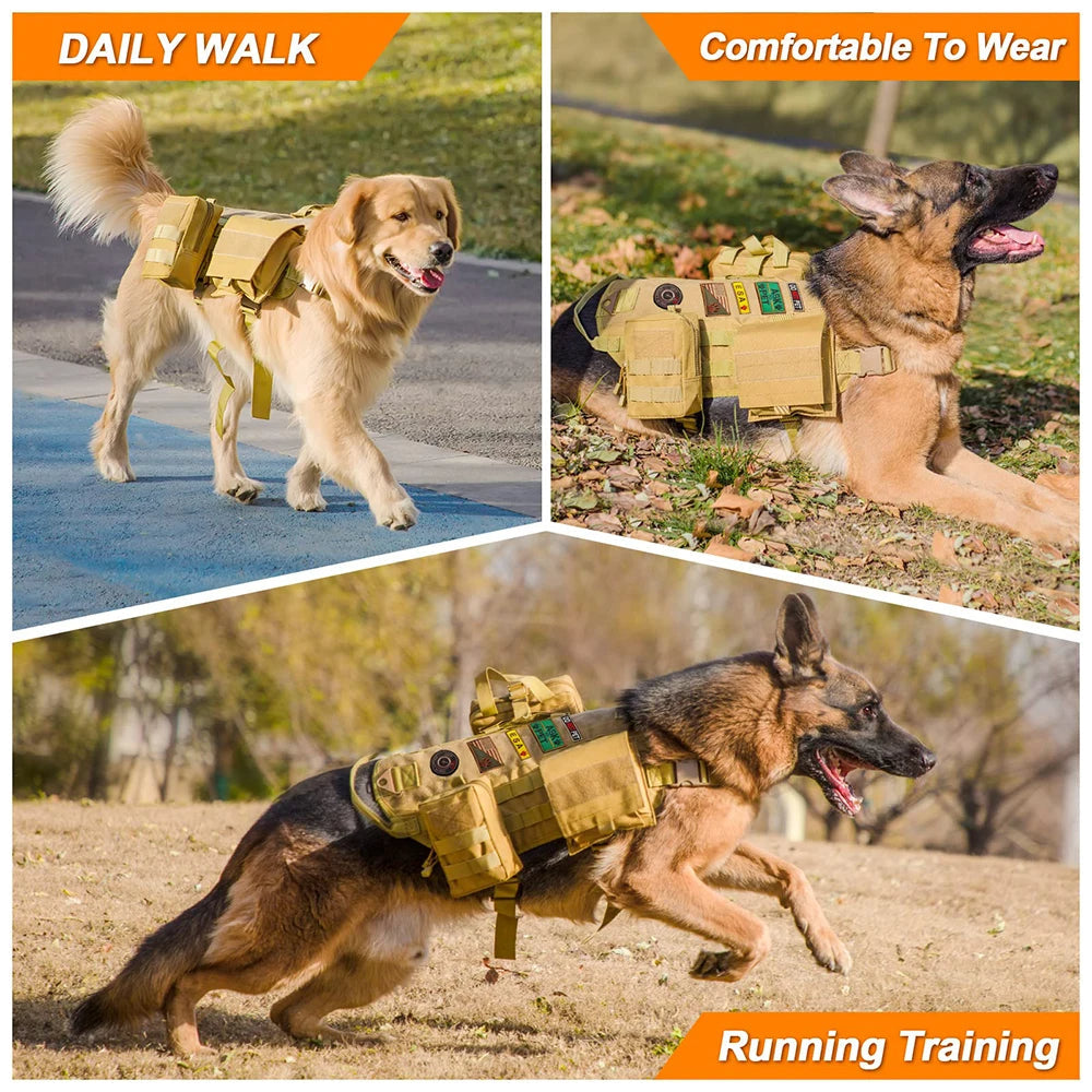 Durable Outdoor Dog Training Vest with Pockets