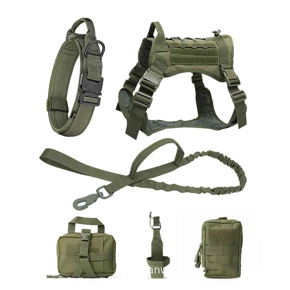 Tough Dog Training Vest with Leash and Pouch Set