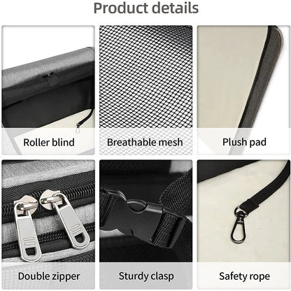 Breathable Pet Backpack for Cats and Small Dogs