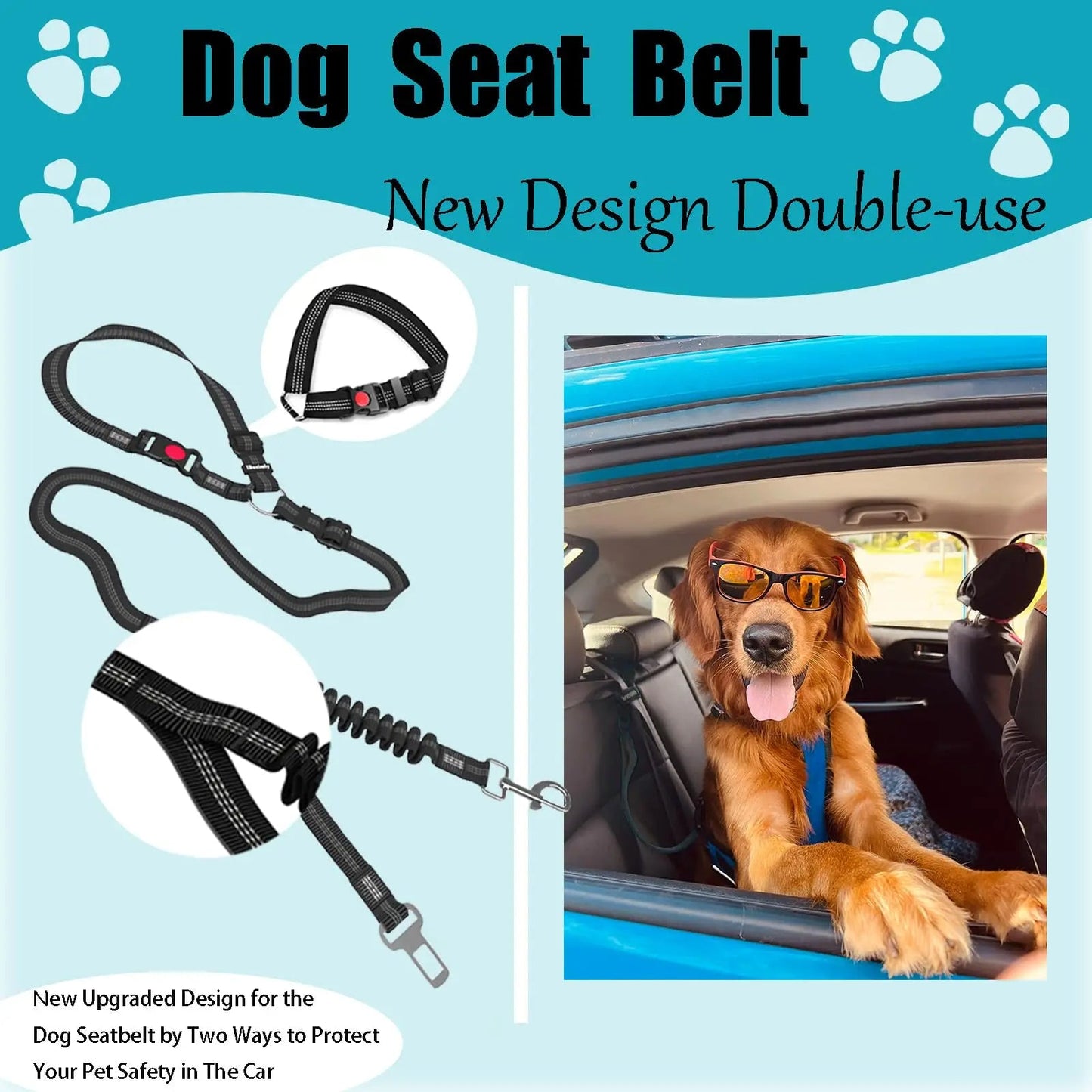 Strong Pet Car Harness for Safe Driving