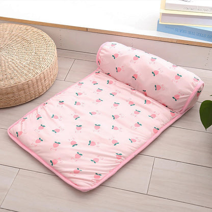 Comfy Pet Cooling Pad with Headrest | Breathable Washable
