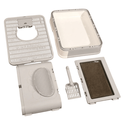 Large Hidden Cat Litter Box with Storage & Scoop