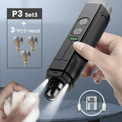 Quiet Pet Nail Grinder with LED Light