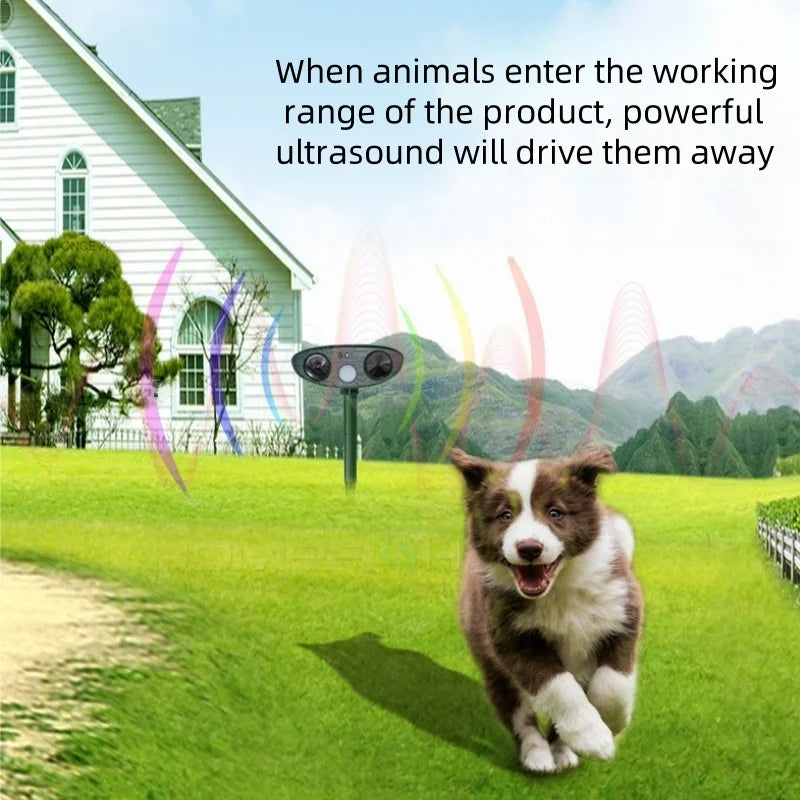 Solar Powered Pest Repeller for Garden and Yard