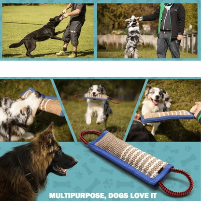 Durable Jute Bite Pillow for Dog Training