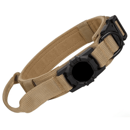 Durable Tactical Dog Collar with AirTag Holder
