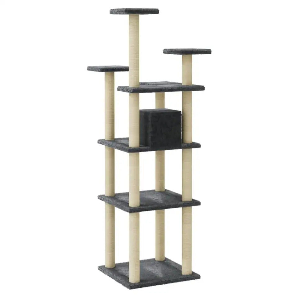 Tall Cat Tower with Multiple Levels & Hideaways