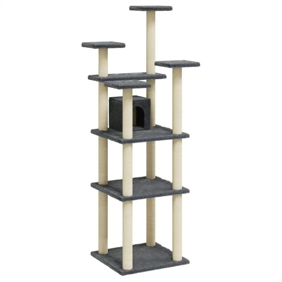 Tall Cat Tower with Multiple Levels & Hideaways