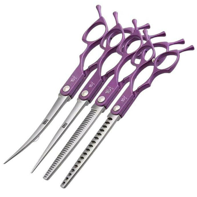 Premium Pet Grooming Scissors Set with Comfort Grip