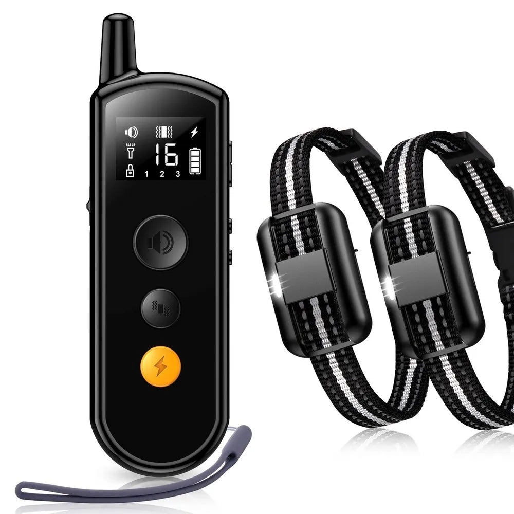 Long Range Dog Training Collar with LED Light & Remote
