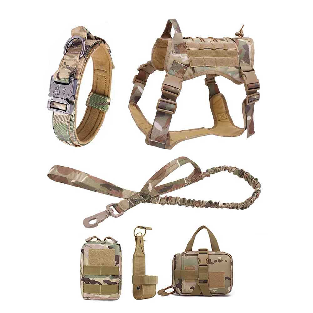 Tough Dog Training Vest with Leash and Pouch Set