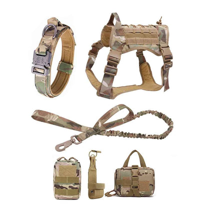 Tough Dog Training Vest with Leash and Pouch Set