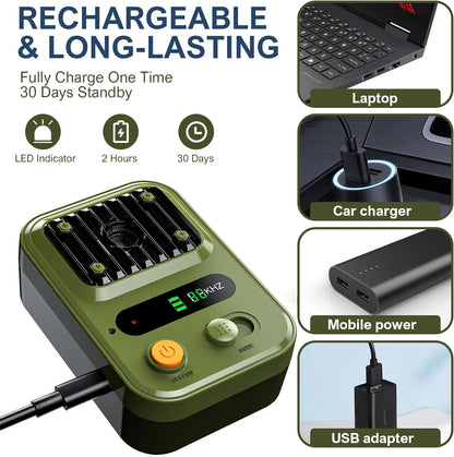 Portable Dog Bark Stopper Device Rechargeable Outdoor Indoor