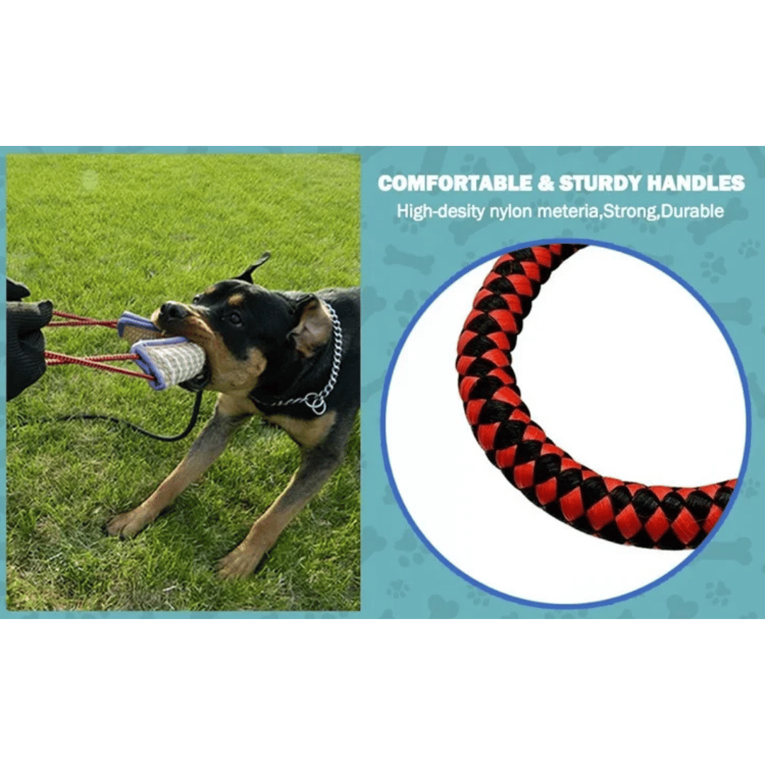 Durable Jute Bite Pillow for Dog Training