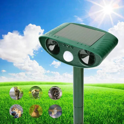 Solar Powered Pest Repeller for Garden and Yard