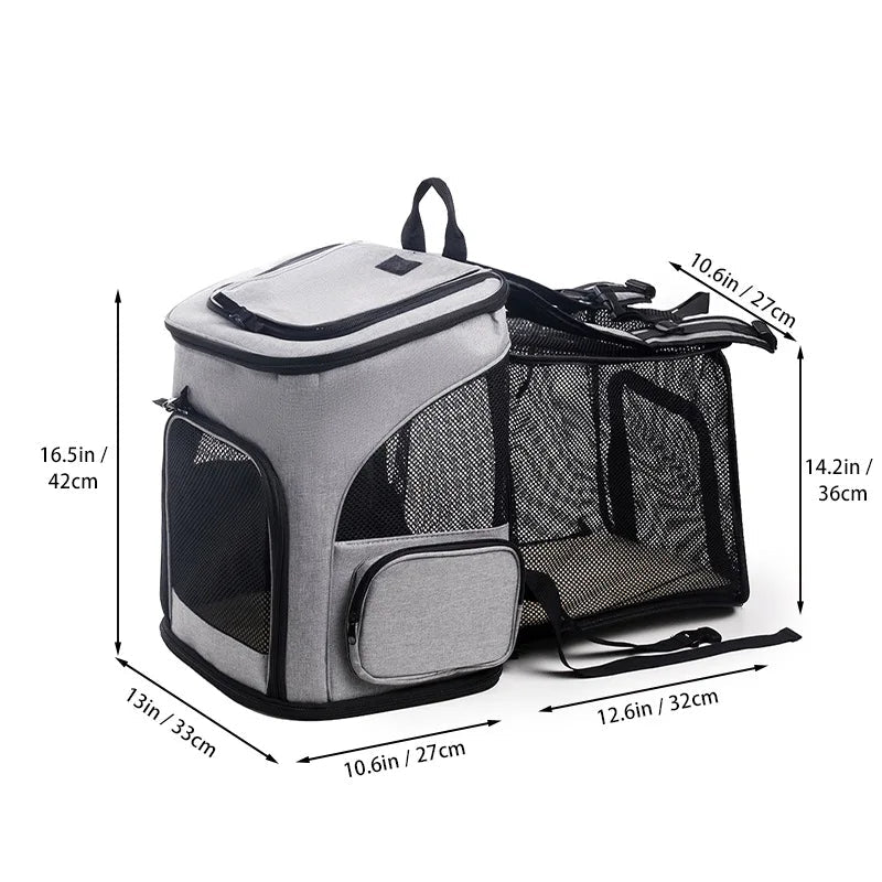 Spacious Ventilated Pet Carrier Hiking Backpack