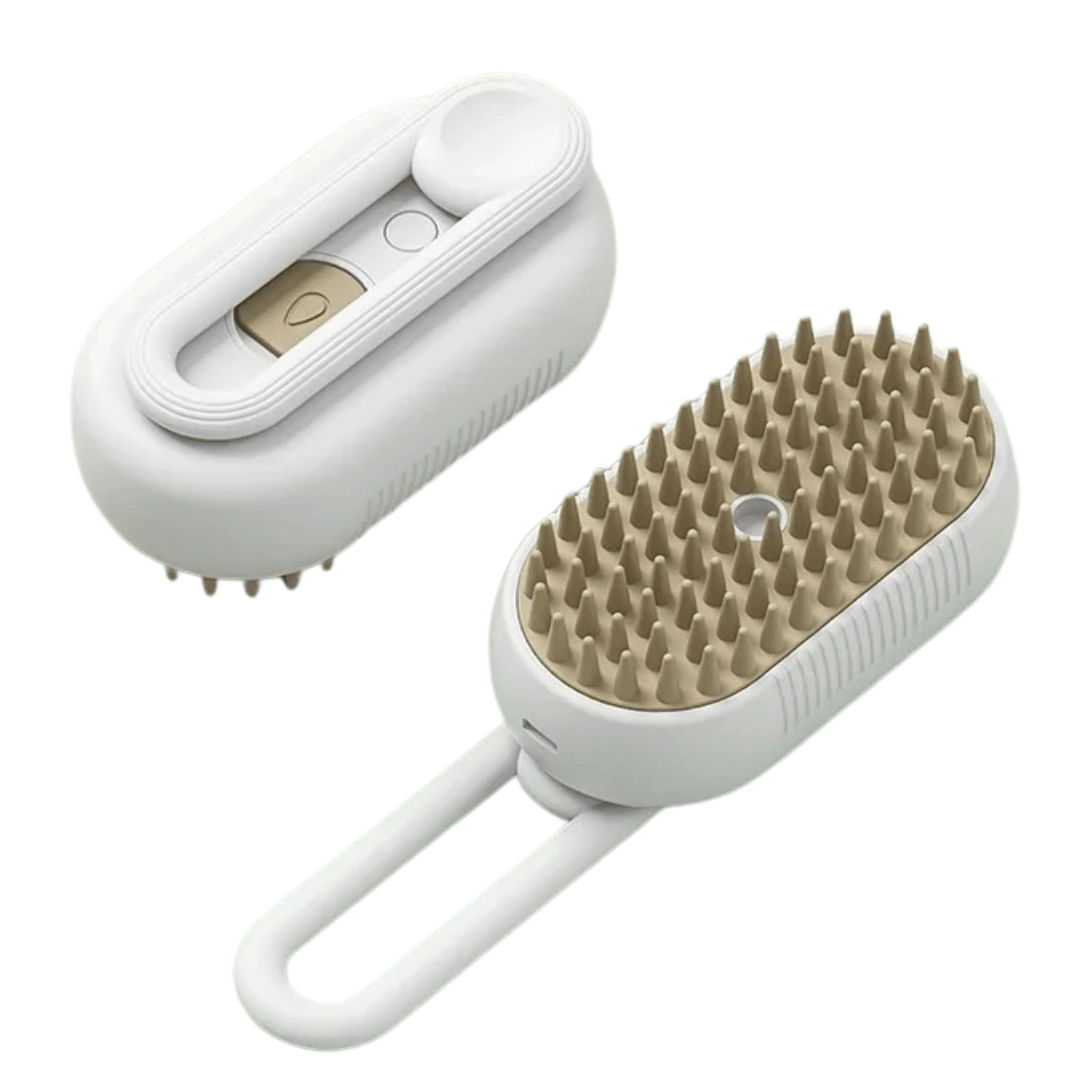 Dual Action Pet Brush with Spray for Massage Detangling