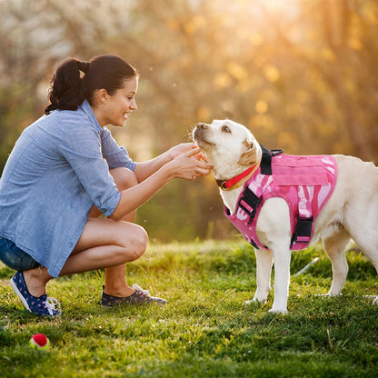 Durable Camo Dog Vest | Outdoor Pet Harness