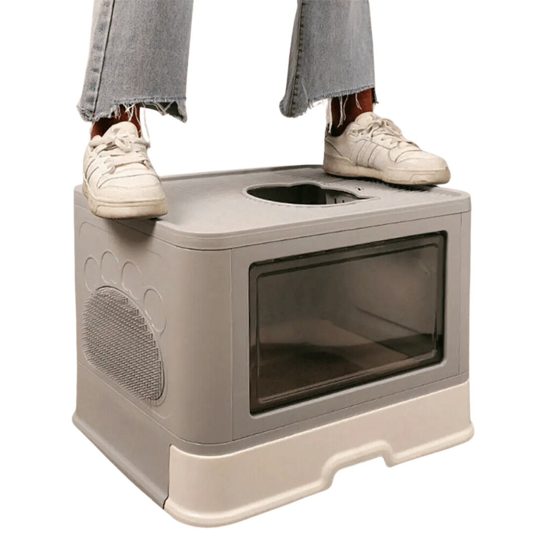 Large Hidden Cat Litter Box with Storage & Scoop