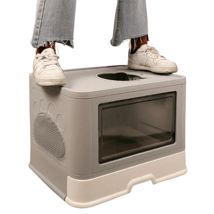 Large Hidden Cat Litter Box with Storage & Scoop