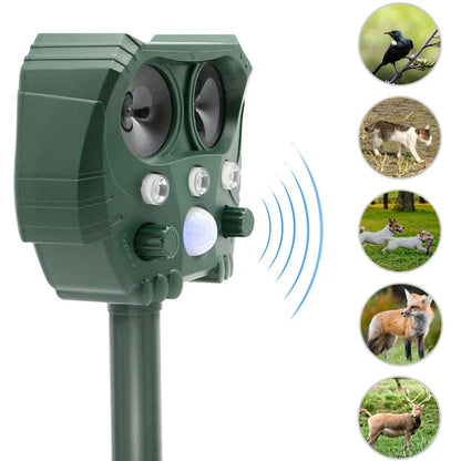 Outdoor Motion Activated Animal Repellent Device