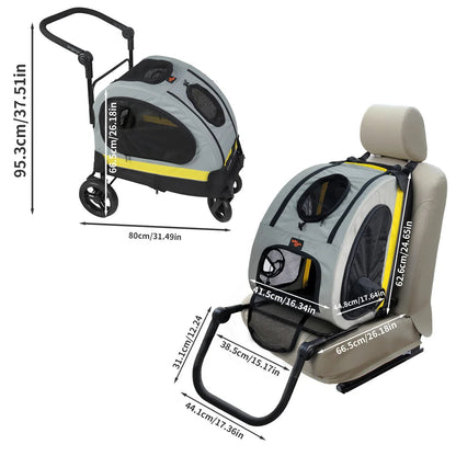 Portable Pet Stroller Car Carrier for Small Dogs