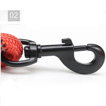 Durable Pet Leash with Padded Grip & Hi-Vis Rope