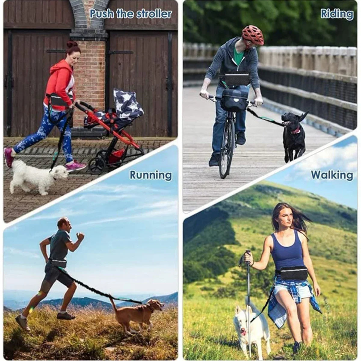 Hands-Free Running Belt with Phone Pocket & Water Bottle Holder