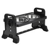 Elevated Dog Feeder with Two Stainless Steel Pet Bowls