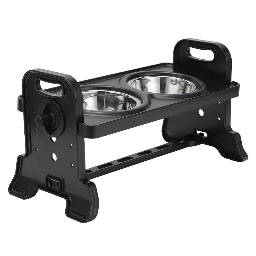 Elevated Dog Feeder with Two Stainless Steel Pet Bowls - LifyPet
