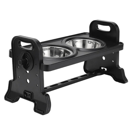 Elevated Dog Feeder with Two Stainless Steel Pet Bowls - LifyPet