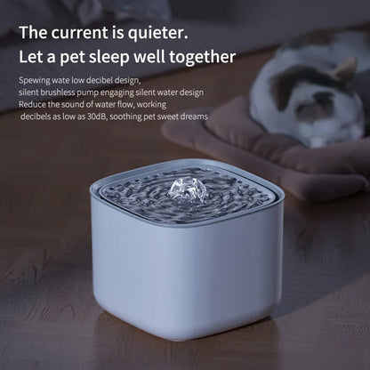 Quiet Pet Water Dispenser with USB Charging