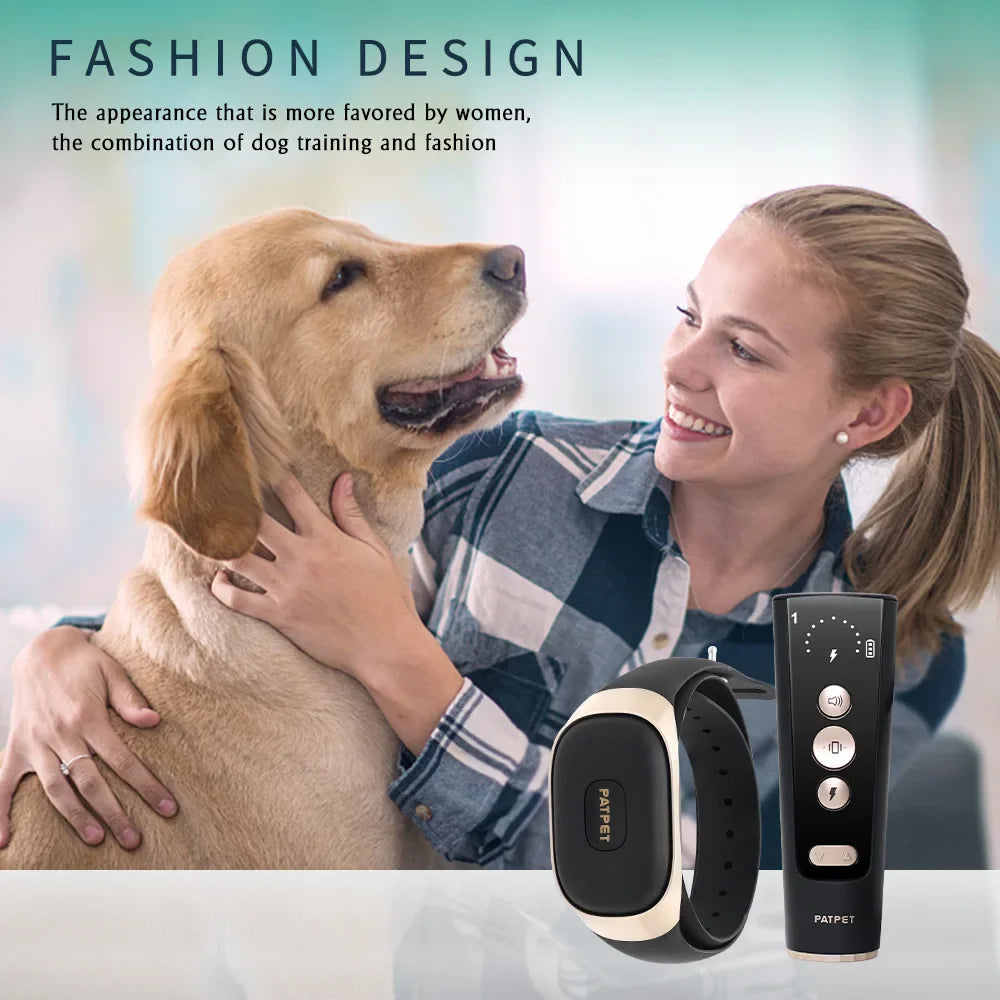 Waterproof Rechargeable Dog Trainer Collar & Remote