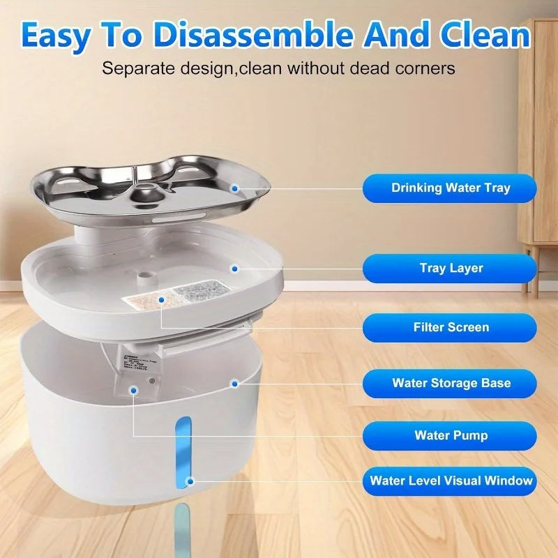 Automatic Refill Pet Water Dispenser for Cats and Dogs