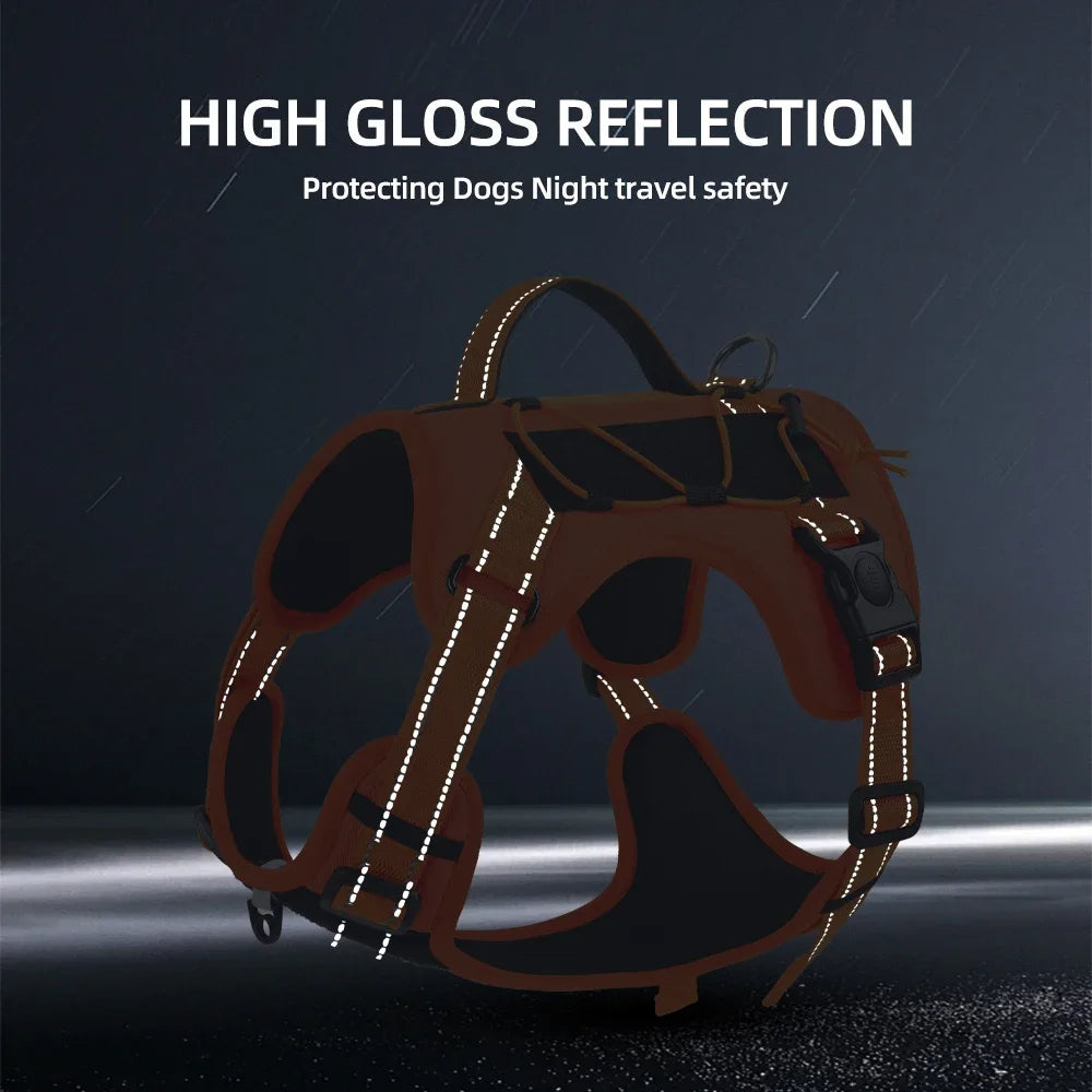 Comfortable Puppy Training Harness with Reflective Padded Vest