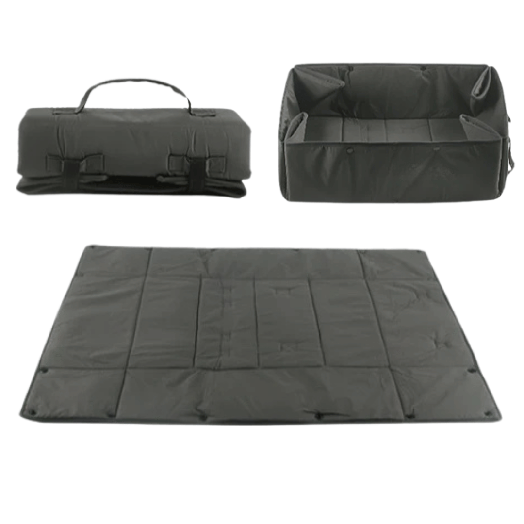 Compact Foldable Pet Bed & Carrier for Outdoor Use
