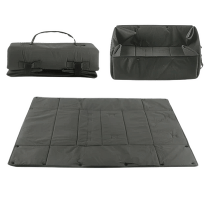 Compact Foldable Pet Bed & Carrier for Outdoor Use