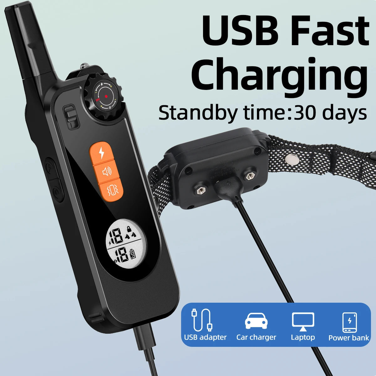 Waterproof Remote Dog Training Collar with Flashlight