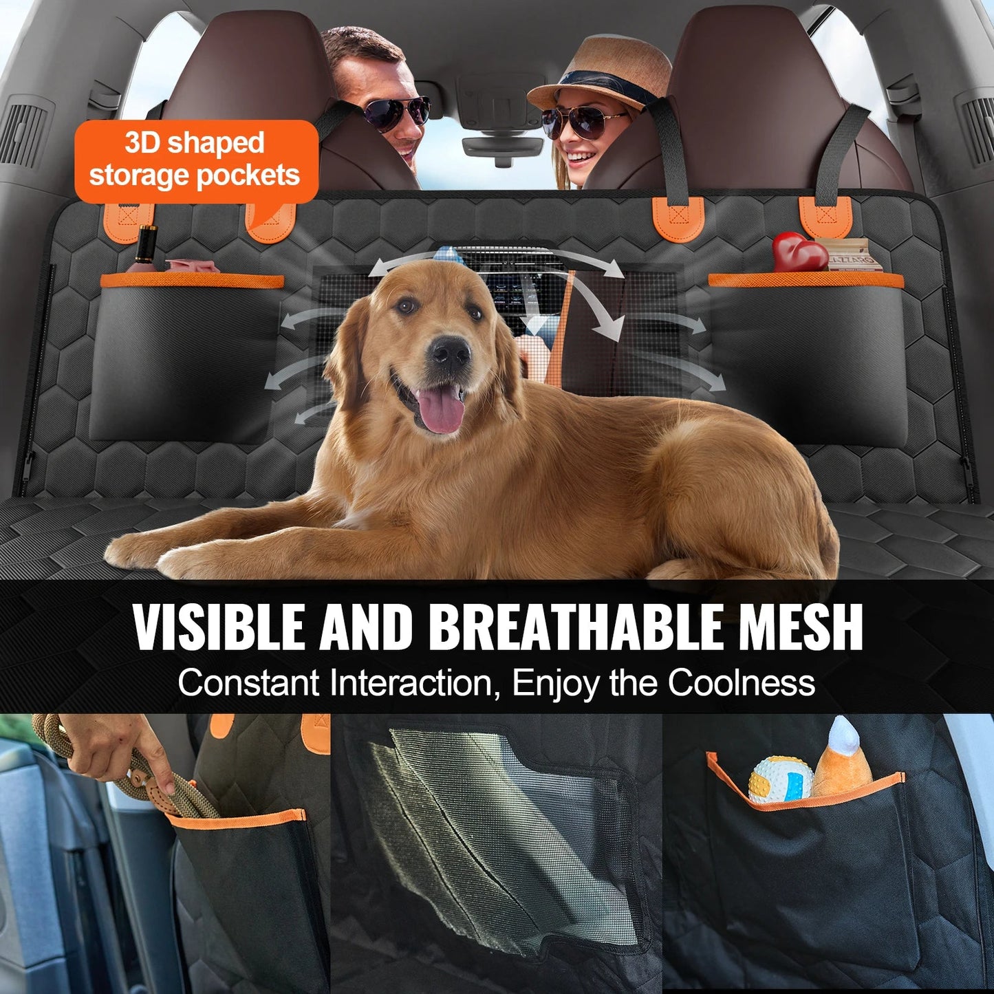 Durable Full Back Seat Pet Car Cover Protector