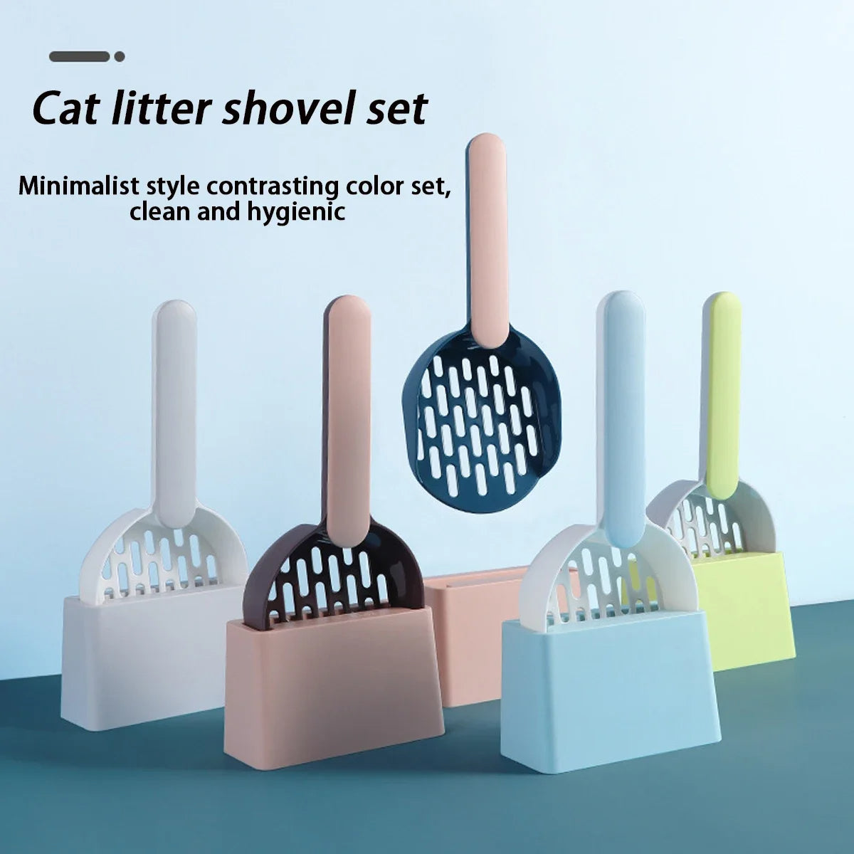 Cute Kitty Litter Scoop and Storage