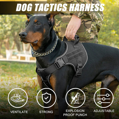 Durable Dog Training Vest with Heavy Duty Harness