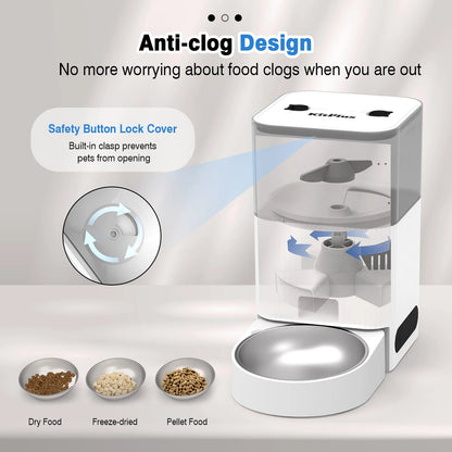 Wi-Fi Automatic Pet Food Dispenser with Voice Recorder